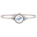 Women's Luca + Danni Silver Los Angeles Dodgers Bangle Bracelet