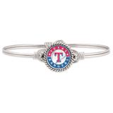 Women's Luca + Danni Silver Texas Rangers Bangle Bracelet