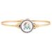 Women's Luca + Danni Gold Miami Marlins Petite Bangle Bracelet