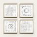 Weathered Patterns Art - Print III, 22" x 22" - Ballard Designs 22" x 22" - Ballard Designs