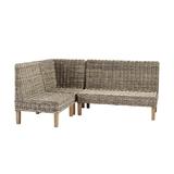 Rosalind 3-Piece Wicker Banquette Set - 30" Bench, 48" Bench & Corner Bench - Ballard Designs - Ballard Designs