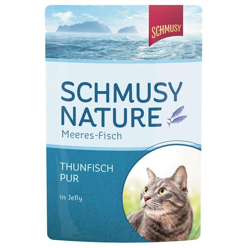 48 x 100g Nature Thunfisch Pur Schmusy Katzenfutter nass