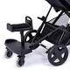 For Your Little One Ride On Board with Seat Compatible with Phil & Teds Classic - Black