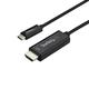 StarTech.com 6ft (2m) USB C to HDMI Cable - 4K 60Hz USB Type C to HDMI 2.0 Video Adapter Cable - Thunderbolt 3 Compatible - Laptop to HDMI Monitor/Display - DP 1.2 Alt Mode HBR2 - Black (CDP2HD2MBNL)