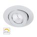 WAC Lighting Oculux LED 3.5" Adjustable Recessed Trim in White | 4.75 H x 4.75 W in | Wayfair R3BRA-SWD-WT