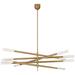 Visual Comfort Signature Collection Kelly Wearstler Rousseau 3 Inch LED Mini Chandelier - KW 5587AB-SG