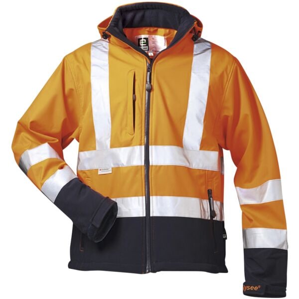 elysee Warnschutz-Softshell-Jacke mit Kapuze »BILL« Größe XL orange Image