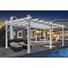 Vita Barcelona 16 Ft. W x 12 Ft. D Vinyl Pergola Vinyl | 107.13 H x 192 W x 144 D in | Wayfair VA42028