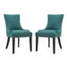 Marquis Dining Side Chair Fabric Set of 2 EEI-2746-TEA-SET