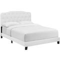 Amelia Queen Faux Leather Bed MOD-5992-WHI