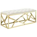 Intersperse Bench - East End Imports EEI-2847-GLD-IVO