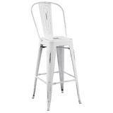 Promenade Metal Bar Side Stool EEI-2815-WHI