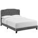 Amelia Queen Upholstered Velvet Bed MOD-5864-GRY