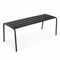 Banc de jardin en acier anthracite - Palavas - Gris Anthracite