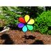 In The Breeze 12" Rainbow Dazy Petal Spinner | 22 H x 12 W x 3 D in | Wayfair 2804