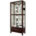 Darby Home Co Brindley Curio Cabinet Wood in Brown | 78.25 H x 36 W x 15.75 D in | Wayfair 8EFEA7D4BB524BE2AE63F560EFE606EC