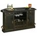 Canora Grey Braddy Home Bar w/ Wine Storage Wood in Black/Brown/Gray | 43 H x 27.5 D in | Wayfair 47FE92CCBE4D4420B4AC6322C9037F57