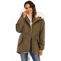 Vieliring Women's Hooded Coat Parka Plus Size Big Fur Collar Hooded Women's Snow Parka Coat Jacket Winter Long Outwear… Green