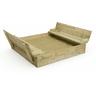 Sandkasten Flippey mit Klappdeckel - Sandkasten mit Sitzbank und integriertem Deckel - 150 x 165 cm