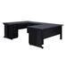 "Fusion 66"" Double Pedestal U-Desk w/ 48"" Bridge in Grey - Regency MUD663048GY"