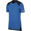 Nike Herren Haut de Basketball à Manches Courtes Breathe Elite T-Shirt, Signal Blue/Black/White, FR : S (Taille Fabricant : S)