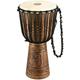 Meinl Percussion 30cm Rope Tuned Headliner Artifact Series Wood Djembe Trommel - mit Ziegenfell - Musikinstrument für Kinder und Erwachsene, Mahagoni Holz (HDJ17-L)