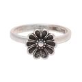 Daisy Appeal,'Daisy Flower Sterling Silver Cocktail Ring from India'