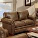 Loon Peak® Ezra 67" Rolled Arm Loveseat Microfiber/Microsuede in Brown | 36 H x 67 W x 37 D in | Wayfair 579D96D219E245639EE3E131E110F8E1