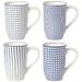 Wrought Studio™ Viraj 4 Piece Coffee Mug Set Ceramic/Earthenware & Stoneware in Blue/Brown | 5.25 H in | Wayfair CD4D246F65214D42B31EAC67E0AF52E8