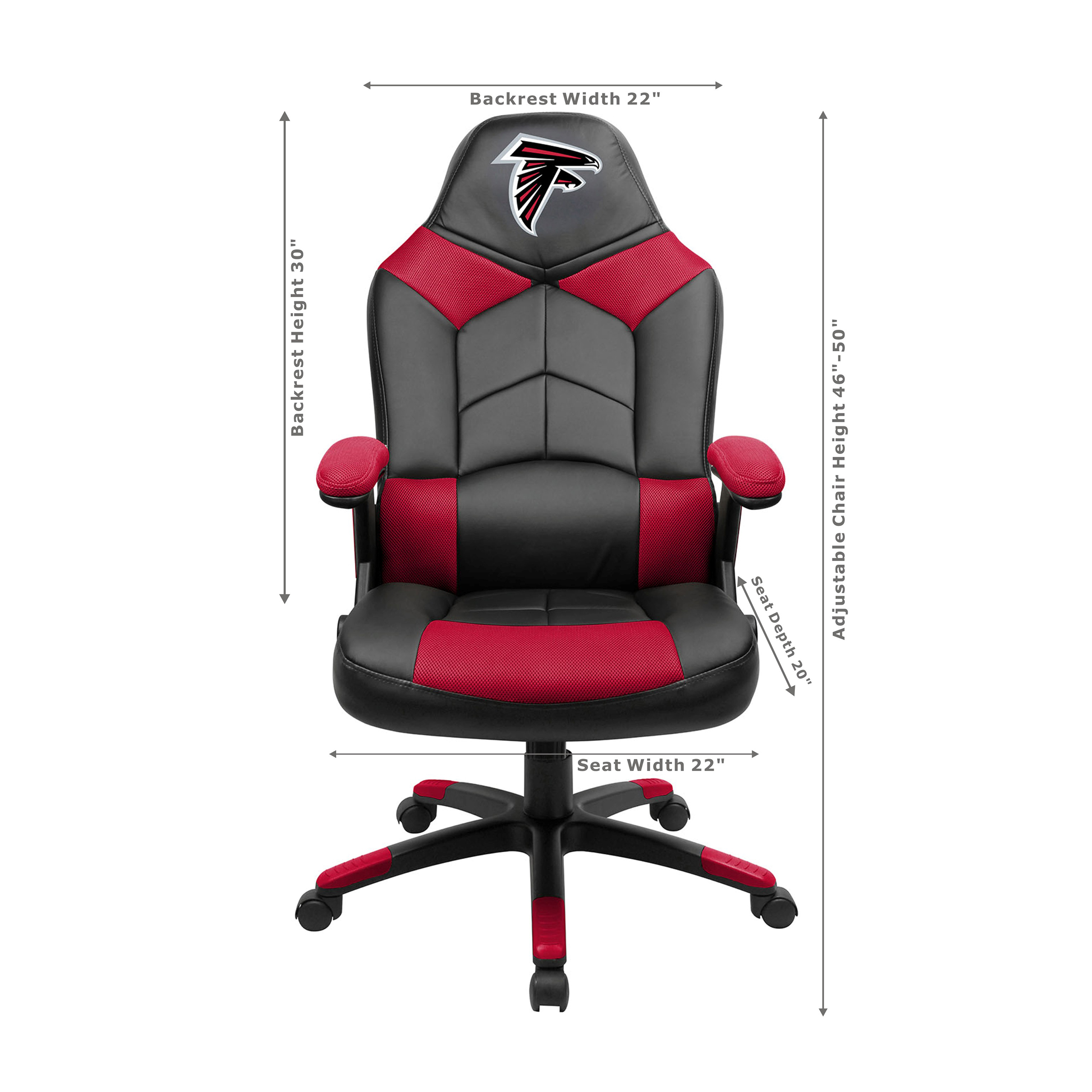 Black Atlanta Falcons Oversized Gaming Chair