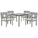 Montclair 5 Pc Dining Set in Ash Grey/Beige - Safavieh PAT6721B