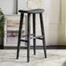 Colton Wood Bar Stool in Black/White - Safavieh BST1001A