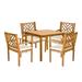 Bradbury 5 Pc Dining Set in Natural/Beige - Safavieh PAT6720A