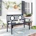 Piedmont Folding Bench in Dark Slate Grey - Safavieh PAT6714K