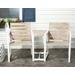 Jovanna 2 Seat Bench in White/Oak - Safavieh FOX6707B