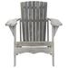 Vista Wine Glass Holder Adirondack Chair in Ash Grey - Safavieh PAT6727B