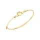 CARISSIMA Gold Women's 9ct Yellow Gold Claddagh Bangle