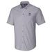 Men's Cutter & Buck Charcoal Northwestern Wildcats Stretch Oxford Button-Down Short Sleeve Shirt