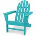 Breakwater Bay Keenan All-Weather Wood Adirondack Chair Wood in Blue | 35.25 H x 28.13 W x 32.75 D in | Wayfair F0C57BC18D864E7C95DEF213A02B33FE