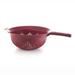 YBM Home Deep Plastic Colander Plastic in Red | 4.5 H x 16 W x 16 D in | Wayfair 31-1130vc-red