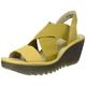 Fly London Women's Yaji888fly Open Toe Sandals, Yellow Bumblebee 007, 5 UK