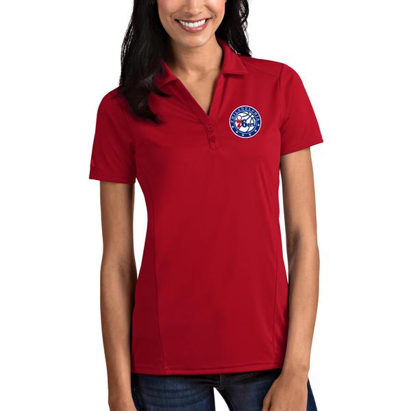 womens-antigua-red-philadelphia-76ers-tribute-polo/