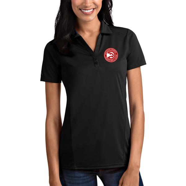 womens-antigua-black-atlanta-hawks-tribute-polo/