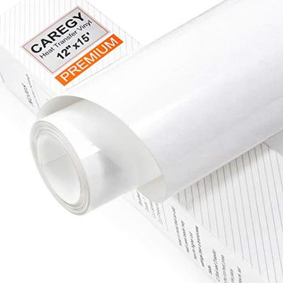 CAREGY HTV Heat Transfer Vinyl Iron on Vinyl 12 inch x15 Feet Roll