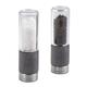 Cole & Mason H321803 Regent Salt and Pepper Mills, Precision+ Stemless, Concrete/Stainless Steel/Acrylic, 180 mm, Gift Set, Includes 2 x Salt and Pepper Grinders