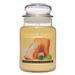 A Cheerful Candle LLC Lemon Butter Pound Cake Scented Jar Candle Paraffin in Yellow | 7 H x 4 W x 4 D in | Wayfair CC113