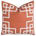 Eastern Accents Gavin Barclay Butera Square Linen Pillow Cover & Insert Polyester/Polyfill in Red/White | 22 H x 22 W x 5 D in | Wayfair