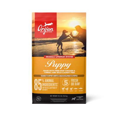 ORIJEN Grain Free, High Protein, Fresh & Raw Animal Ingredients Dry Puppy Food, 23.5 lbs.