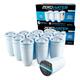 ZeroWater Replacement Water Filter Cartridges, 5 Stage Filtration System Reduces Fluoride, Chlorine, Lead and Chromium, 12 x Filter