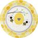 The Party Aisle™ Bumblebee Baby Shower Paper Disposable Dessert Plate in White/Yellow | Wayfair E7228B7411324EF1AB922D37A9F1537A